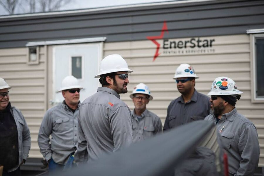 An EnerStar Solutions team is being deployed to a job site
